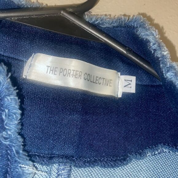 The Porter Collective Military Style Denim Jacket Ladies Medium - Picture 7 of 9